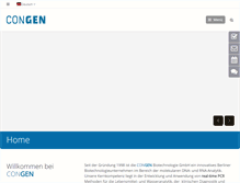 Tablet Screenshot of congen.de